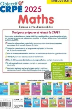Maths. Epreuve écrite d'admissibilité, Edition 2024-2025, Erik Kermorvant