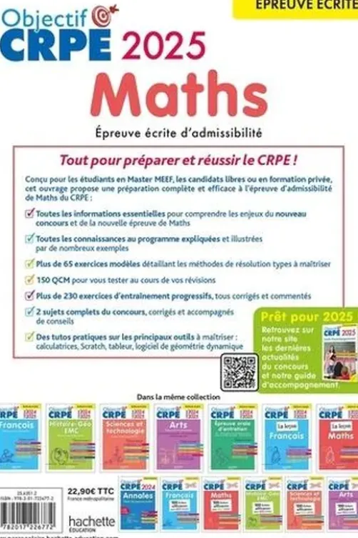 Maths. Epreuve écrite d'admissibilité, Edition 2024-2025, Erik Kermorvant