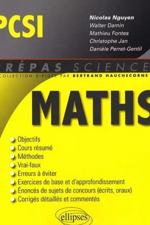 Maths PCSI, Nicolas Nguyen