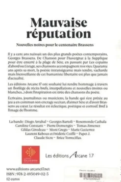 Mauvaise réputation. Nouvelles noires pour le centenaire de Brassens, Diego Arrabal