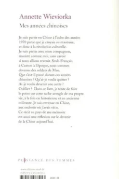 Mes années chinoises, Annette Wieviorka
