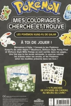 Mes coloriages cherche-et-trouve Pokémon. Les Pokémon Kung-Fu de Galar, Dragon d'or