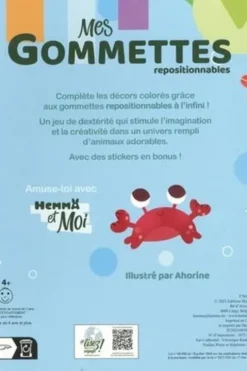 Mes gommettes repositionnables La vie en couleurs, Ahorine