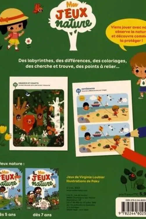 Mes jeux nature, Virginie Loubier