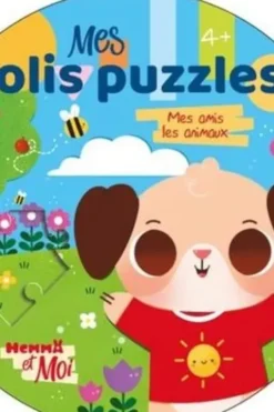 Mes jolis puzzles Mes amis les animaux. 5 puzzles de 10 pièces, Ahorine
