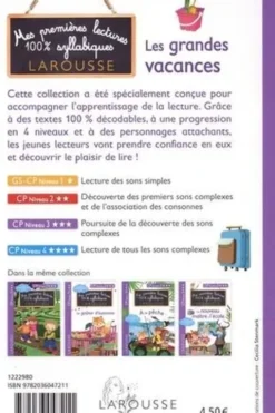 Mes premières lectures 100% syllabiques : Les grandes vacances. CP niveau 3, Giulia Levallois