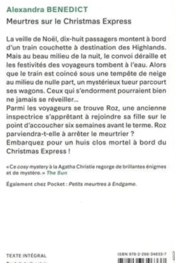 Meurtres sur le Christmas Express, Alexandra Benedict