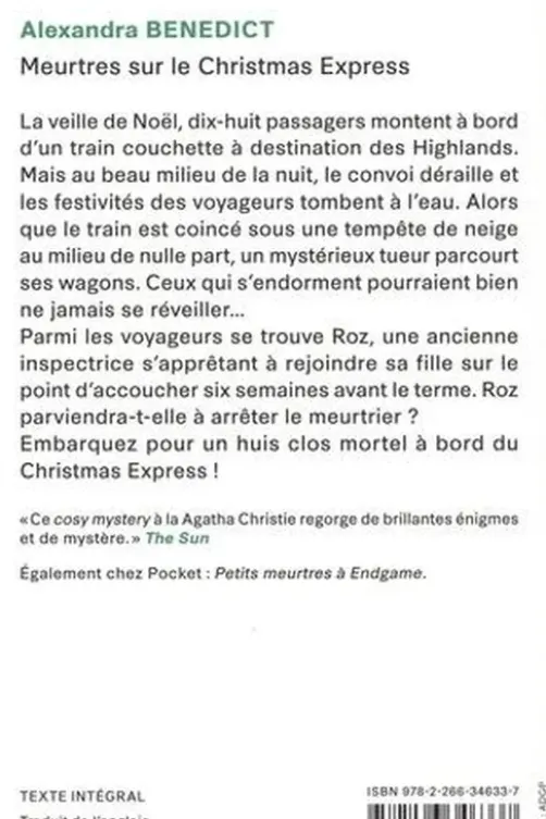 Meurtres sur le Christmas Express, Alexandra Benedict