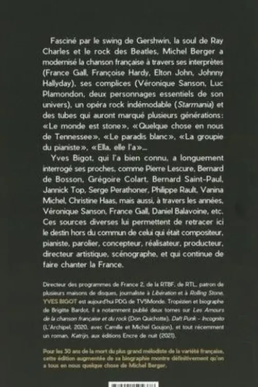 Michel Berger. Edition revue et augmentée, Yves Bigot