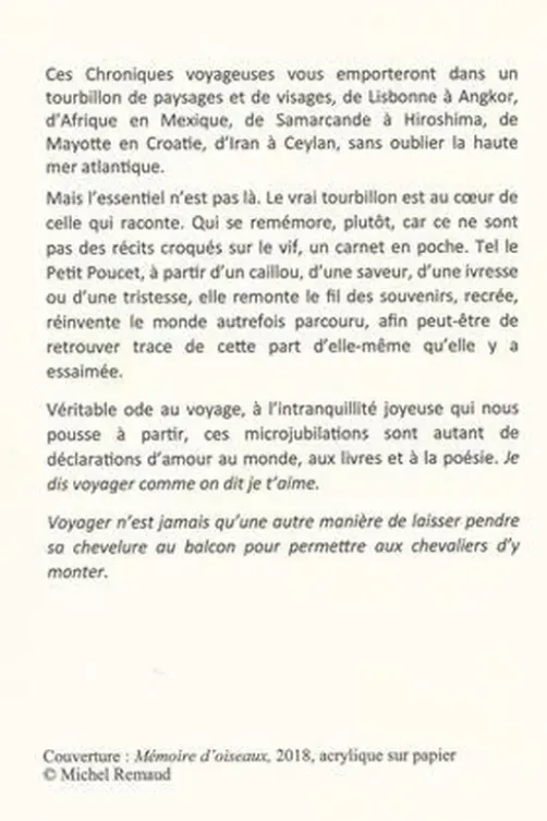 Microjubilations. Chroniques de la joie voyageuse, Adeline Baldacchino