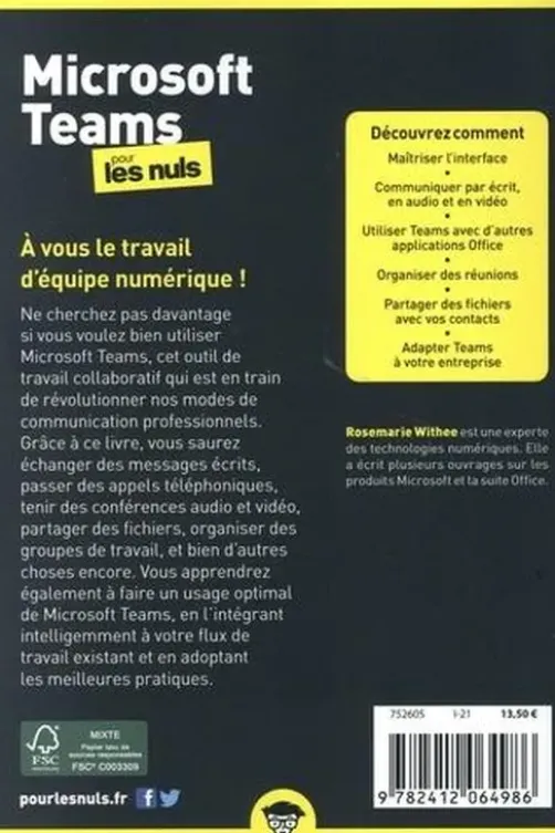 Microsoft Teams pour les nuls, Rosemarie Whitee
