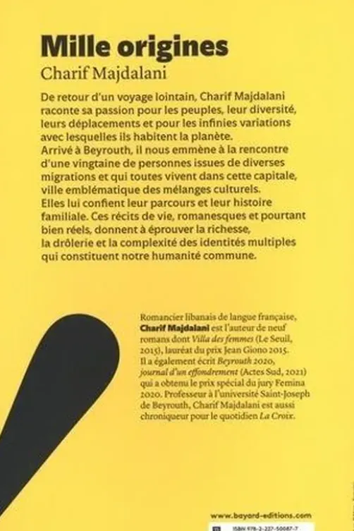 Mille origines, Charif Majdalani