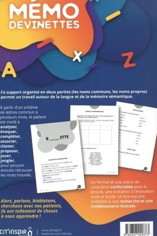 Mémo devinettes. Mobiliser les compétences sémantiques et linguistiques pour activer la mémorisation, Aurore Martin Rouleau