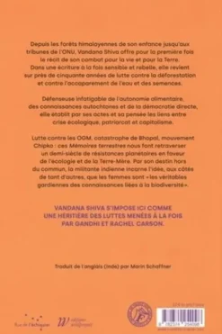 Mémoires terrestres, Vandana Shiva