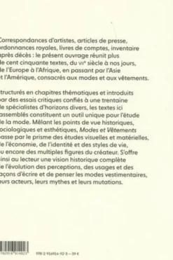 Modes et vêtements. Retour aux textes, Damien Delille