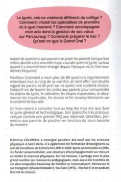 Mon ado au lycée, comment s'y retrouver ?, Matthieu Colombel
