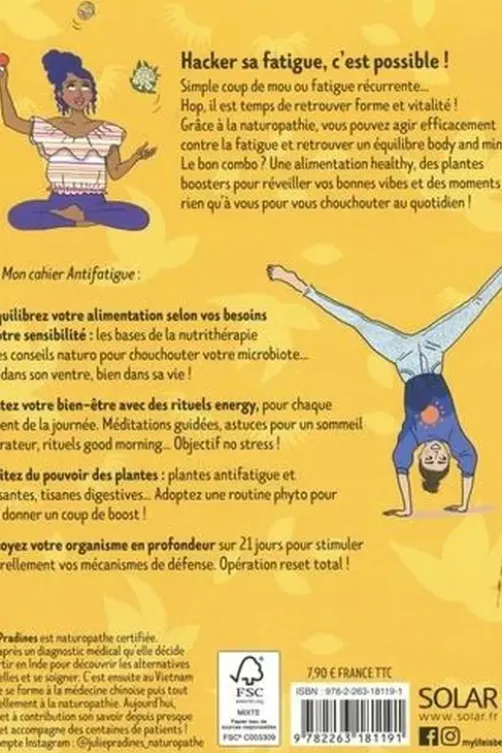Mon cahier antifatigue, Julie Pradines