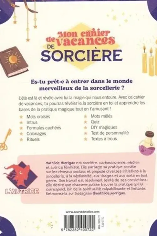 Mon cahier de vacances de sorcière, Mathilde Morrigan