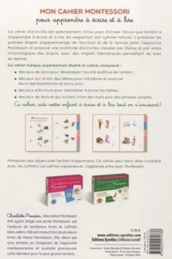 Mon cahier Montessori pour apprendre à écrire et à lire. Sons, syllabes, premiers mots écrits..., Charlotte Poussin