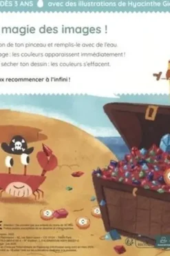 Mon coloriage à l'eau - En avant les pirates ! Avec 1 pinceau à eau, Hyacinthe Gioanni