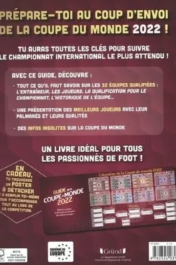 Mon guide de la Coupe du Monde. Avec 1 calendrier géant de la phase finale à remplir, Edition 2022, Mickaël Grall