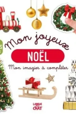 Mon joyeux Noël. Avec de grands stickers, Langue au chat
