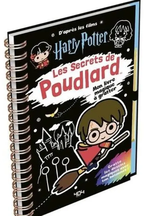 Mon livre magique à gratter Harry Potter. Les secrets de Poudlard, 404 Editions
