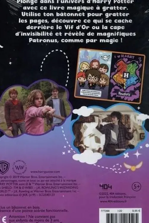 Mon livre magique à gratter Harry Potter. Les secrets de Poudlard, 404 Editions