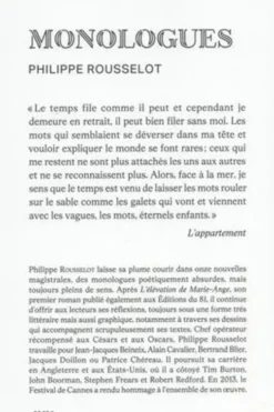 Monologues, Philippe Rousselot