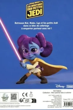 Mon premier bloc à colorier Star Wars Les aventures des petits Jedi, Disney