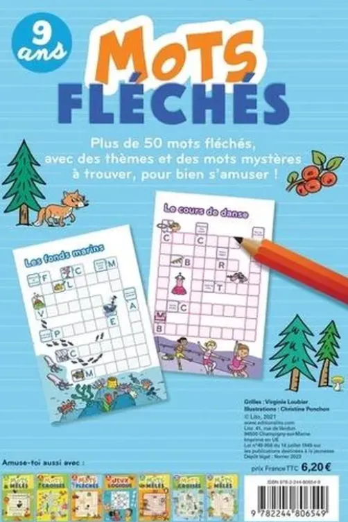 Mots fléchés 9 ans, Virginie Loubier