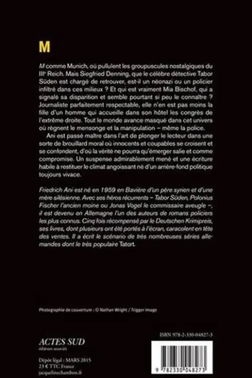 M. Une enquête de Tabor Süden, Friedrich Ani