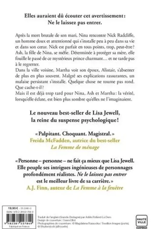 Ne le laissez pas entrer, Lisa Jewell
