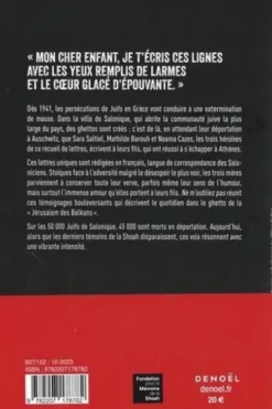 Ne m'oubliez pas. Dernières lettres de trois mères avant Auschwitz : Salonique, 1942-1943, Léon Saltiel