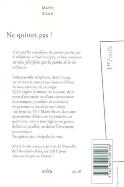Ne quittez pas !, Marie Sizun