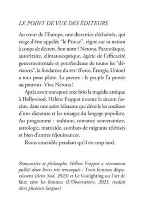 Nerona, Hélène Frappat