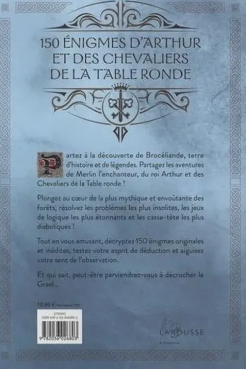 150 énigmes d'Arthur et des chevaliers de la Table Ronde, Sandra Lebrun