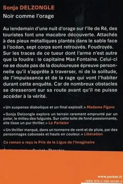 Noir comme l'orage, Sonja Delzongle