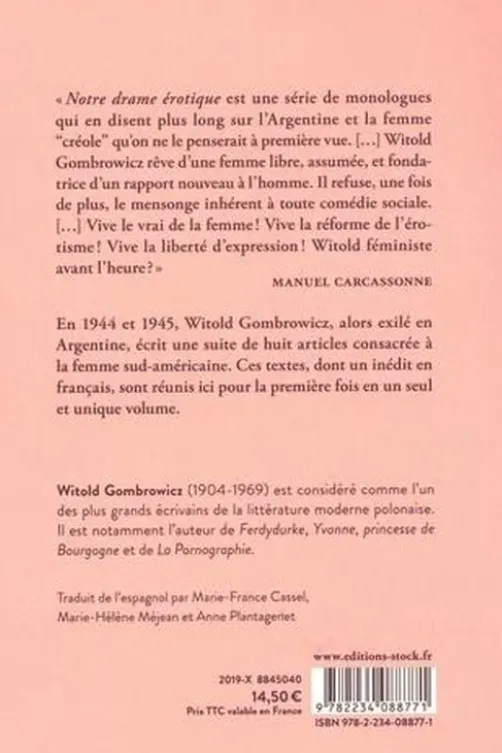 Notre drame érotique, Witold Gombrowicz