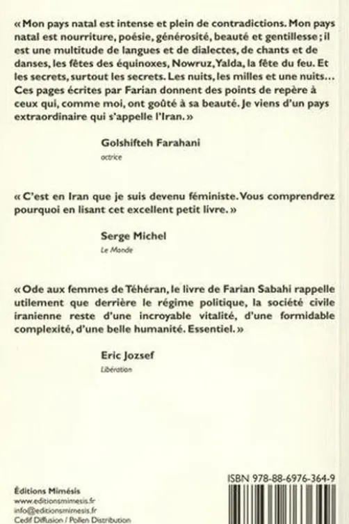 Nous femmes de Téhéran, Farian Sabahi
