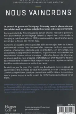 Nous vaincrons. Au coeur du conflit qui a bouleversé l'ordre mondial et fait de Volodymyr Zelensky un leader, Simon Shuster