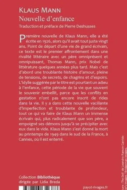 Nouvelle d'enfance, Klaus Mann
