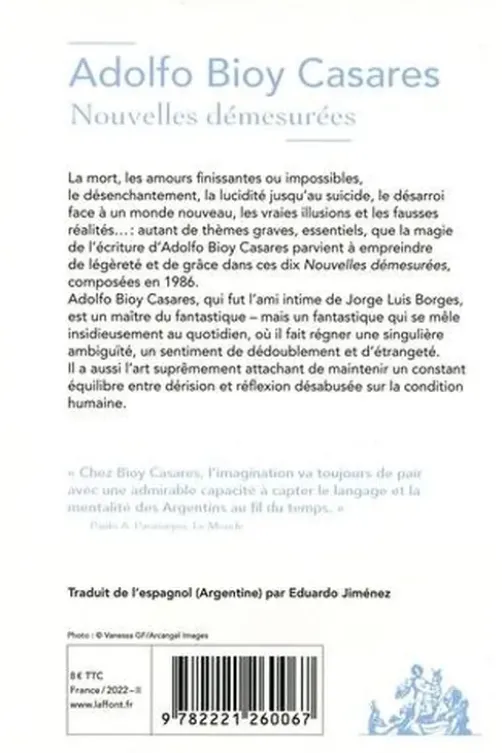 Nouvelles démesurées, Adolfo Bioy Casares