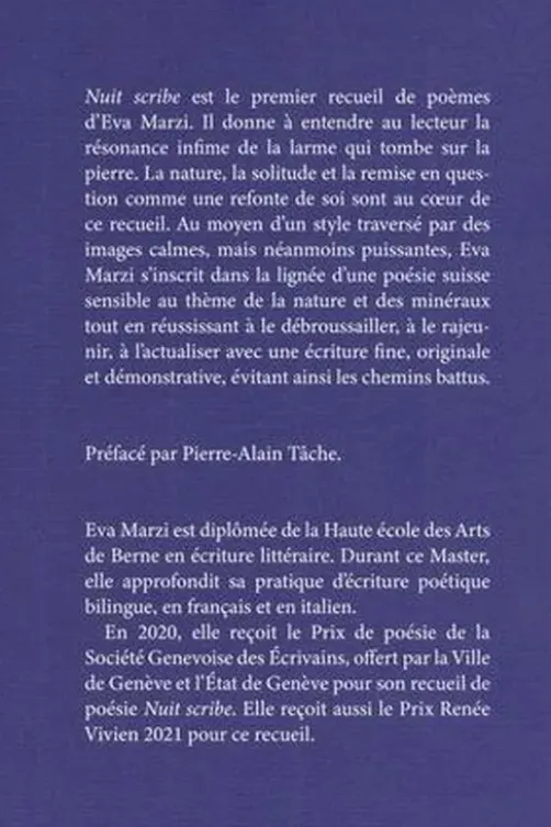 Nuit scribe, Eva Marzi