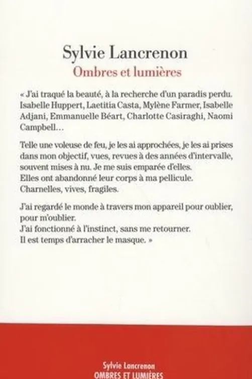 Ombres et lumières, Sylvie Lancrenon