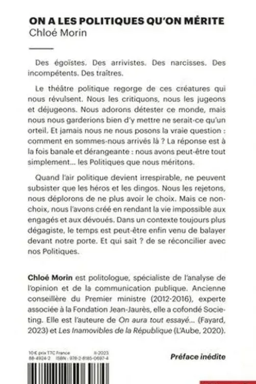 On a les Politiques qu'on mérite, Chloé Morin