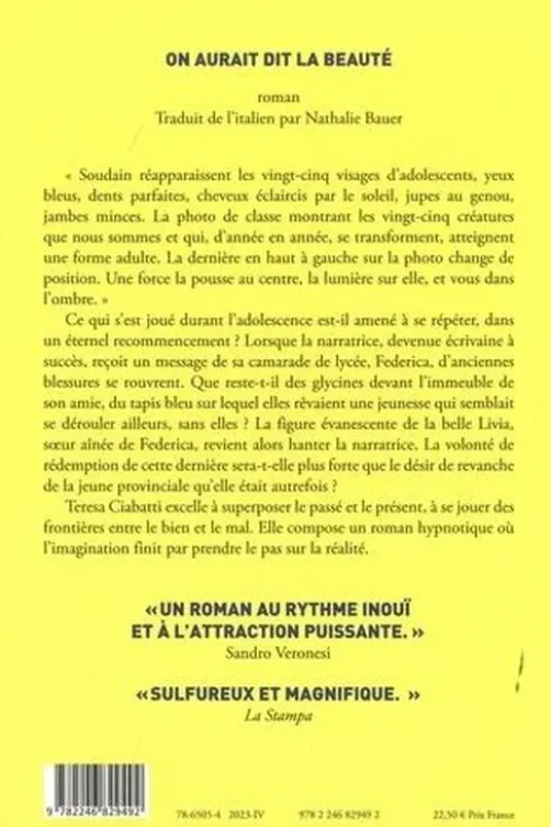 On aurait dit la beauté, Teresa Ciabatti