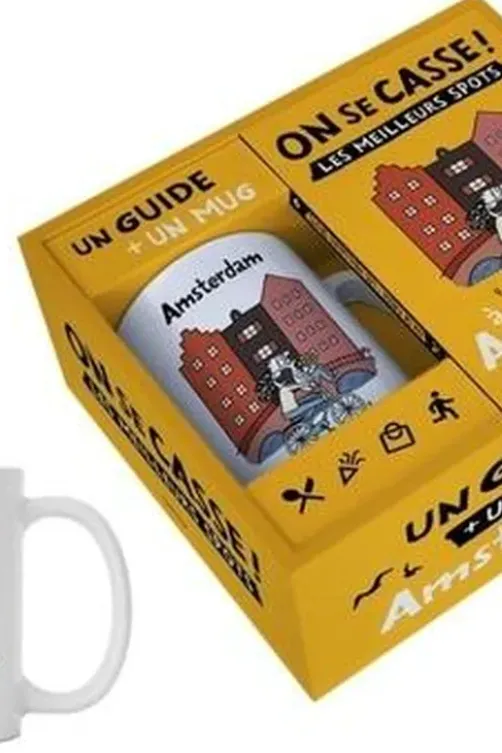 On se casse à Amsterdam. Coffret avec 1 guide + 1 mug, Clémentine Latron