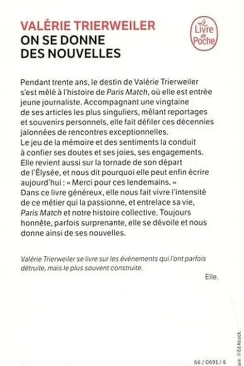 On se donne des nouvelles, Valérie Trierweiler