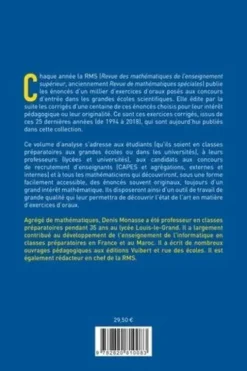 Oral de mathématiques des grandes écoles, 250 exercices corrigés et commentés. Analyse volume 2, Fonctions d'une variable réelle et intégration, Denis Monasse
